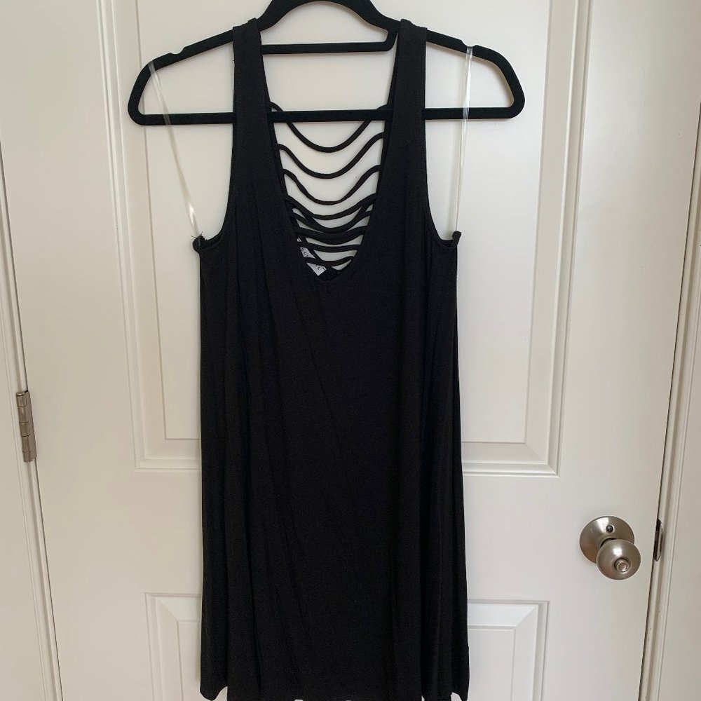 Socialite Black Cotton Swing Dress size S